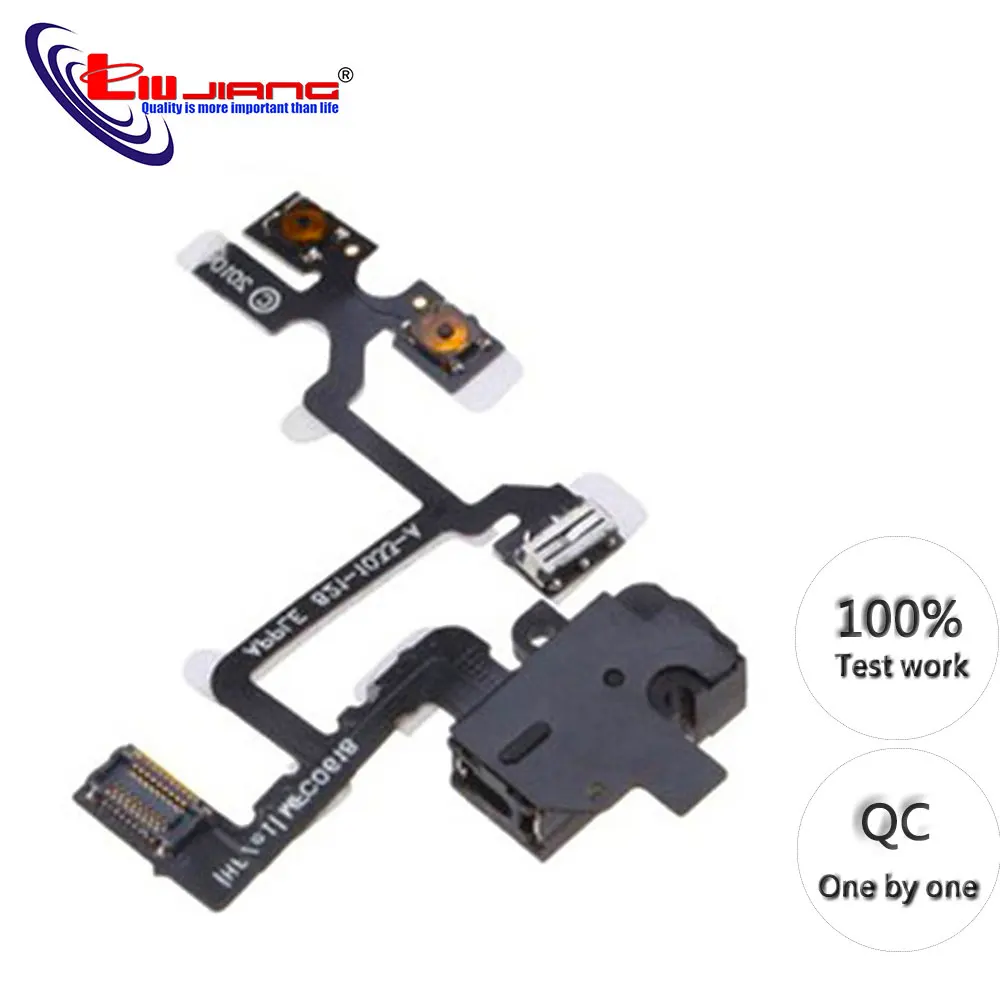 Оригинал для iPhone 4 4G наушники аудио разъем Мощность громкость бесшумный