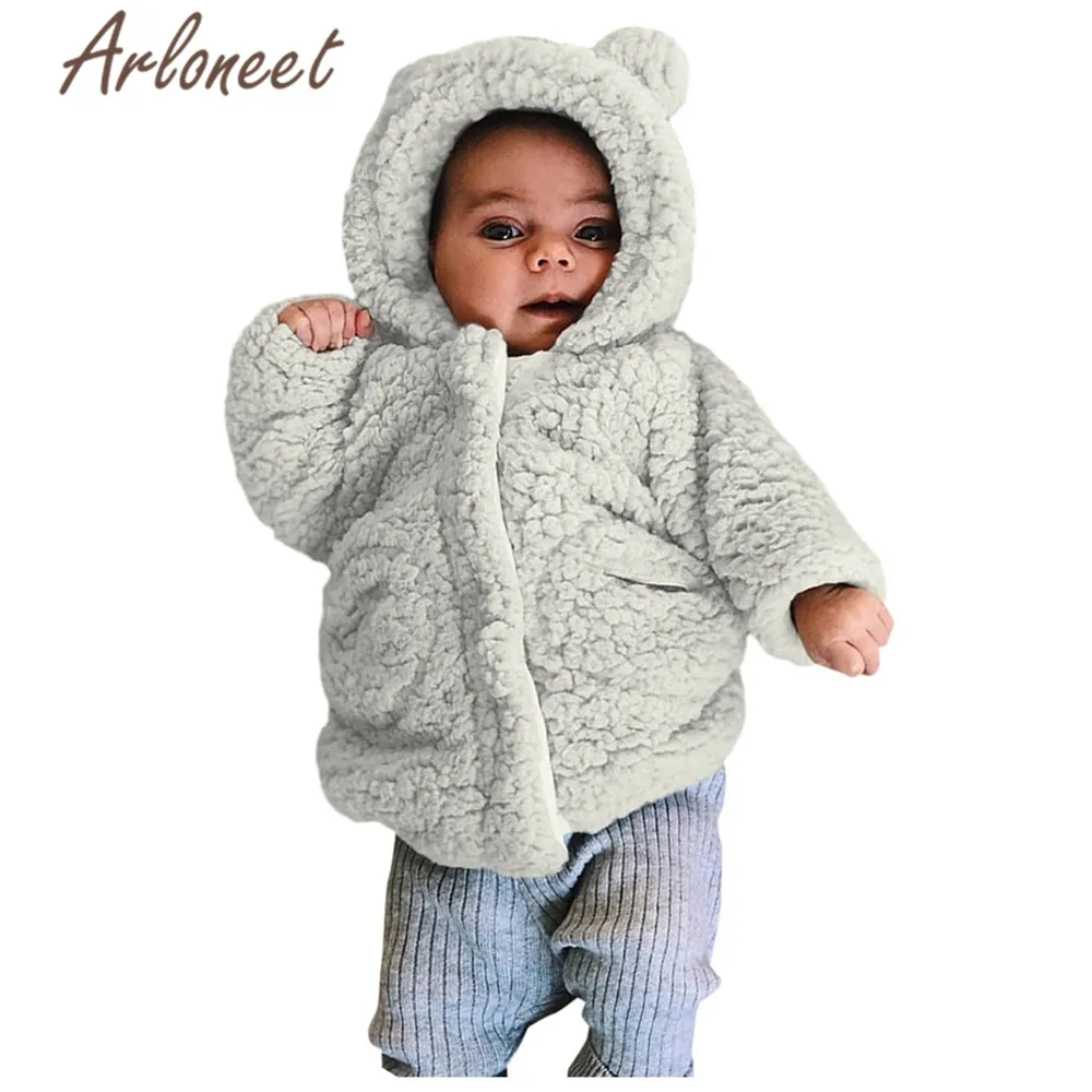 ARLONEET пальто с героями мультфильмов теплое зимнее плотное пальто для маленьких девочек верхняя одежда на молнии с капюшоном плащ г. Пальто для новорожденных верхняя одежда для девочек