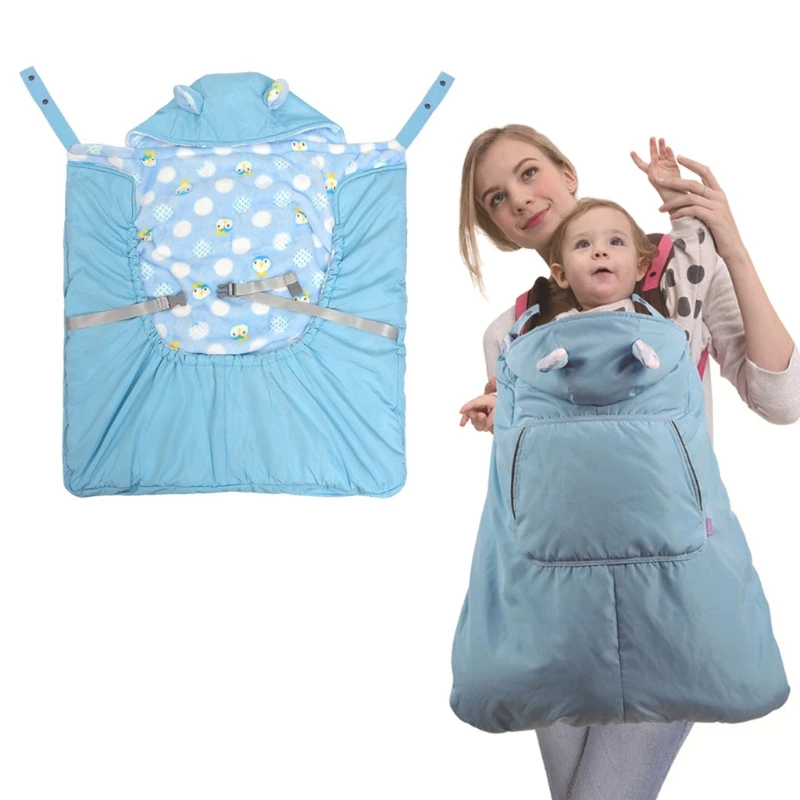 

New Thicken Warm Wrap Sling Baby Carrier Outdoor Windproof Baby Backpack Blanket Carrier Cloak Funtional Winter Cover Hot
