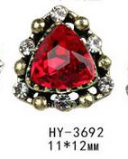 HY-3692 10pcs 10 шт./лот, древний сплав, дизайн ногтей, 3d, плоская задняя сторона, цветные бриллианты, жемчужные ювелирные изделия, стразы, украшения для ногтей - Цвет: HY-3692 10pcs