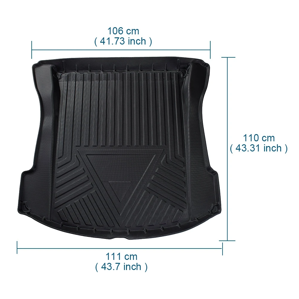 

Car Rear Trunk Mat Rubber Trunk Cargo Tray Trunk Floor Mats For Tesla Model 3 Automobile Interior Accessories