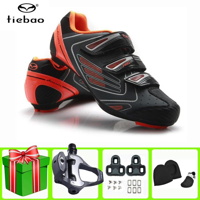 

TIEBAO Ultralight Self-Locking Pro Men's Cycling Shoes Racing Road Bike Triathlon Bicycle Sneakers Zapatillas Ciclismo Bicicleta