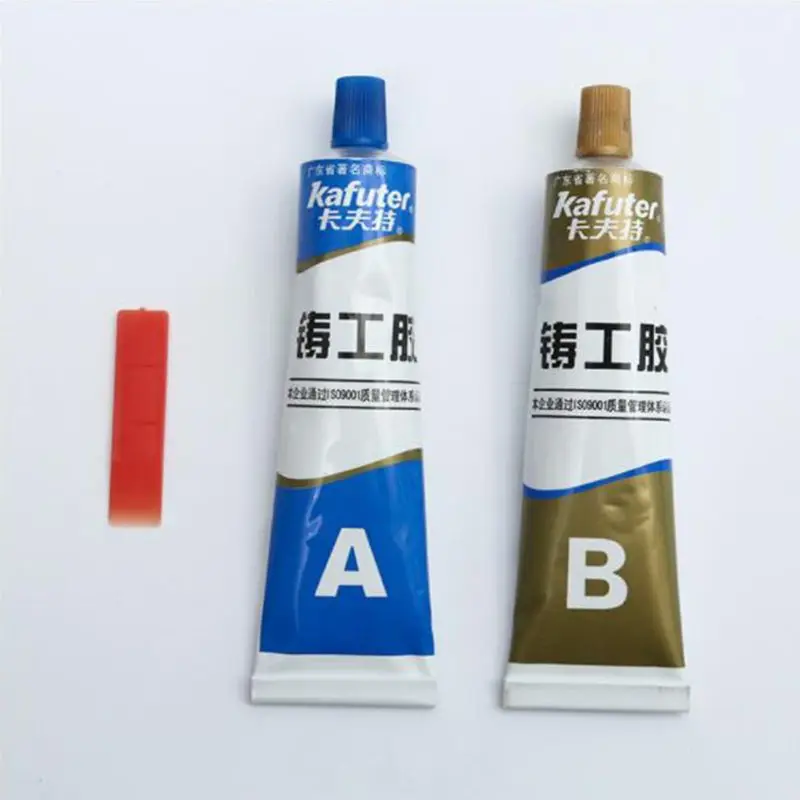 

2pcs Industrial AB Glue Strong Adhesive Heat Resistance Cold Weld Metal Repair Casting Paste Quick-drying Sealant