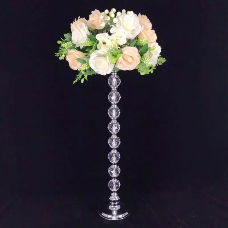 

Центральный стол, высокий хрустальный подсвечник, подсвечник, свадебные украшения, подсвечники