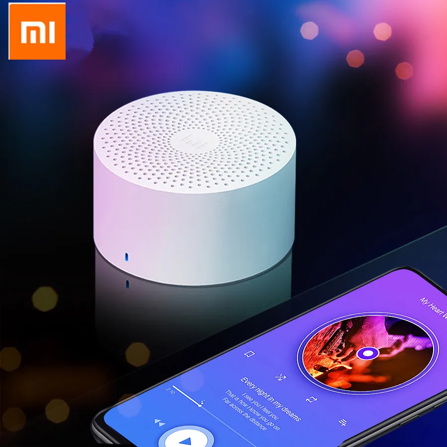 

Original Xiaomi Mijia AI Portable Version Wireless Bluetooth Speaker Smart Voice Control Handsfree Bass Speaker