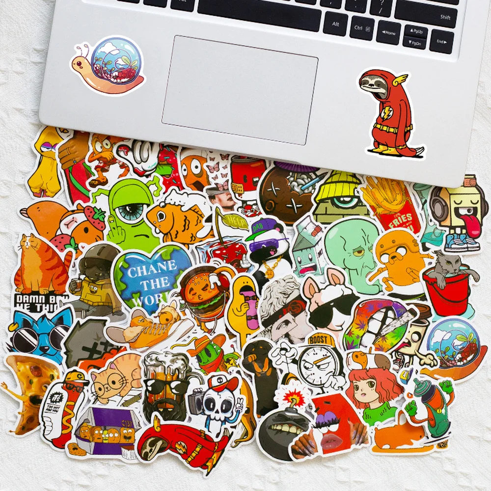 

10/50Pcs Animals Stickers Anime Pack Cute Cartoon Dog Cat Sticker for Skateboard Phone Guitar Car Laptop Bicycle Fridge Kid Toys