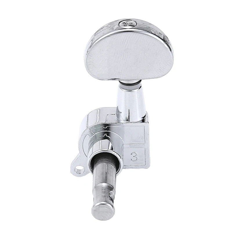 6 stücke chrome gitarre locking tuners elektrische gitarre mechaniken mechaniken metall lock silber gitarre tuning pegs schraube muttern set free
