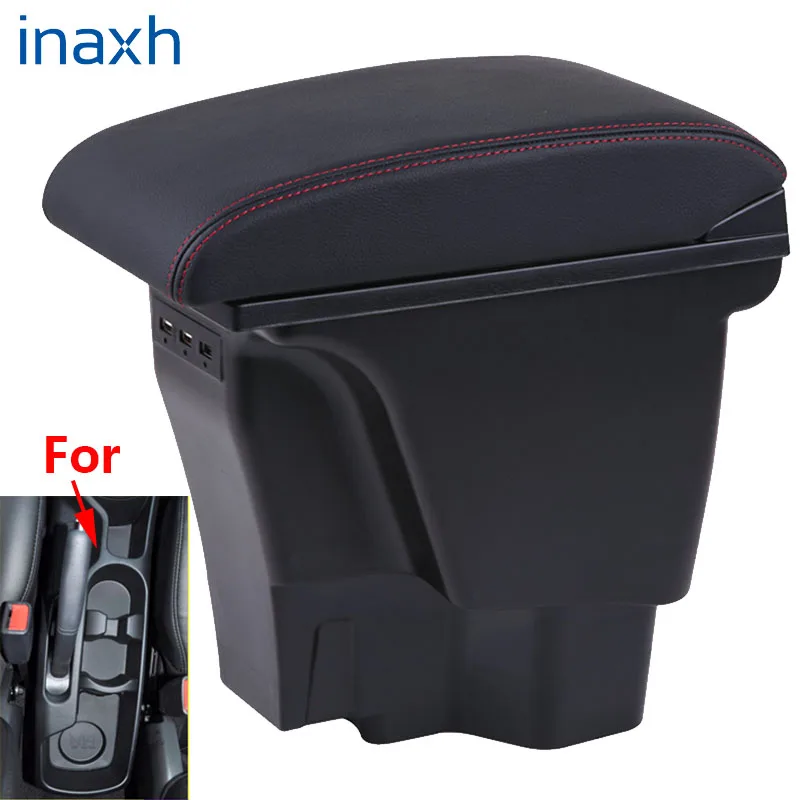 For KIA Rio 3 K2 Armrest Box 2012 2015 2014 2013 2012 Organizer Leather Auto Cup Holder Accessories Easy to install USB