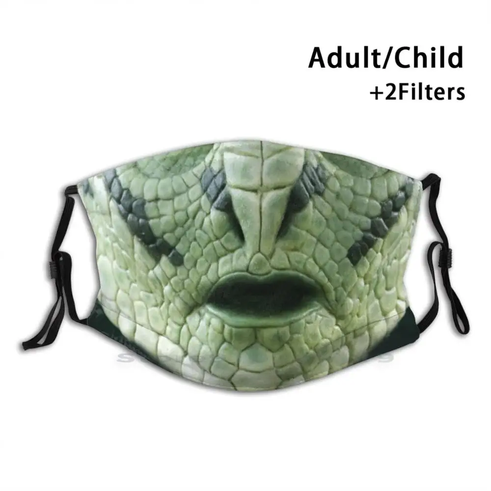 

Naga The Reptile Mouth Adult Kids Washable Funny Face Mask With Filter Cfx Composite Effects Cfx Face Mouth Cool Naga Kaa