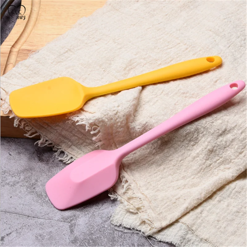 

Kitchen Gadget 20.5cm Small Silicone Square Head Shovel Baking Tool for Cake Cream T-Shovel Pastry Chocolate Accessories Scraper