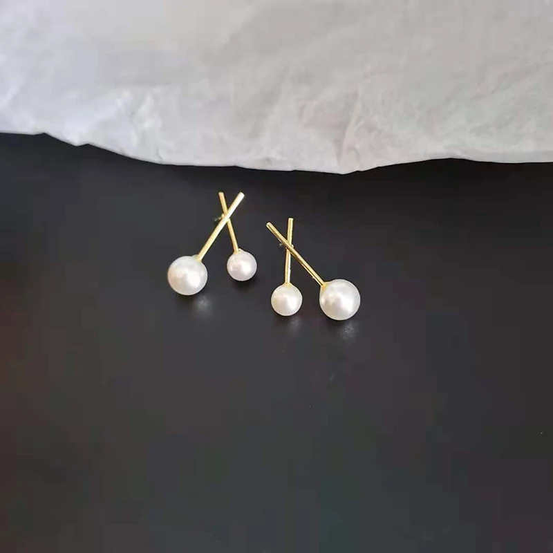 

Fashion pearl earrings cross earrings irregular earrings for women girl ear decoration ornaments accessories