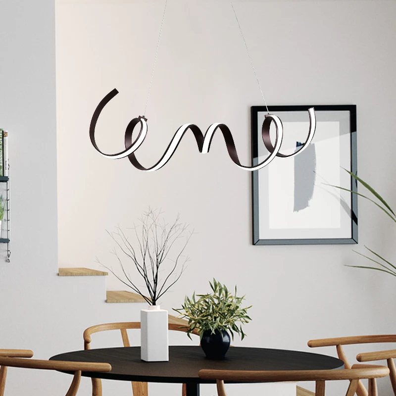 Светодиодные подвесные светильники современная волна подвесной светильник для