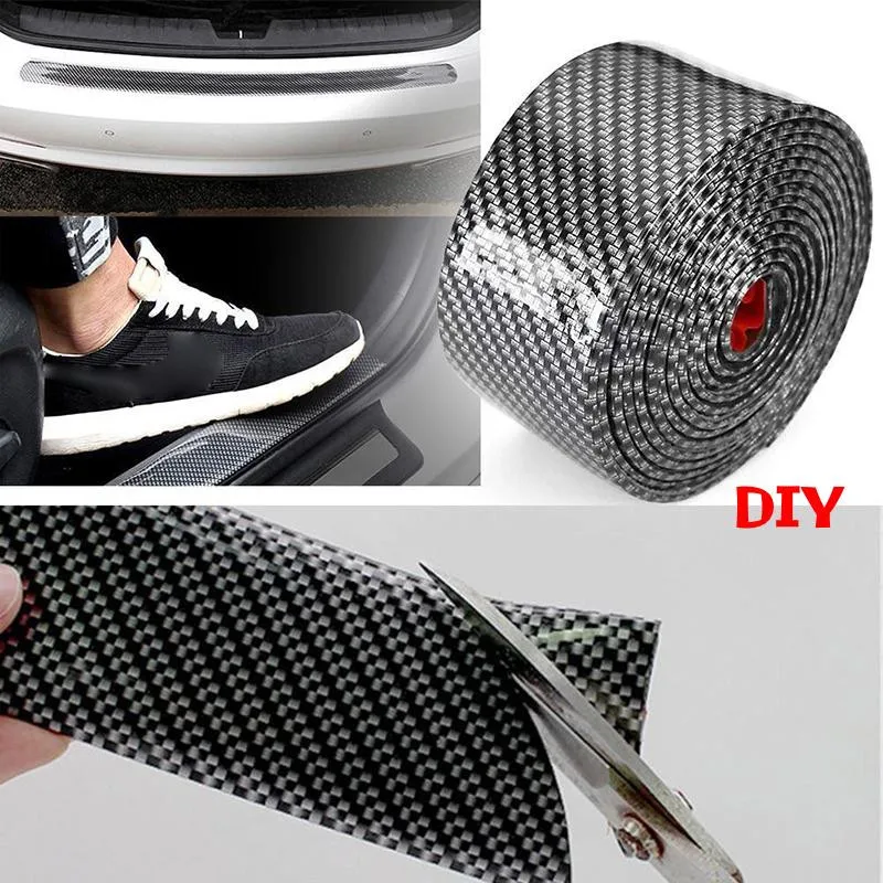 

Carbon Fiber Sill Protector Door Guard Parts Protector Replacement Rubber