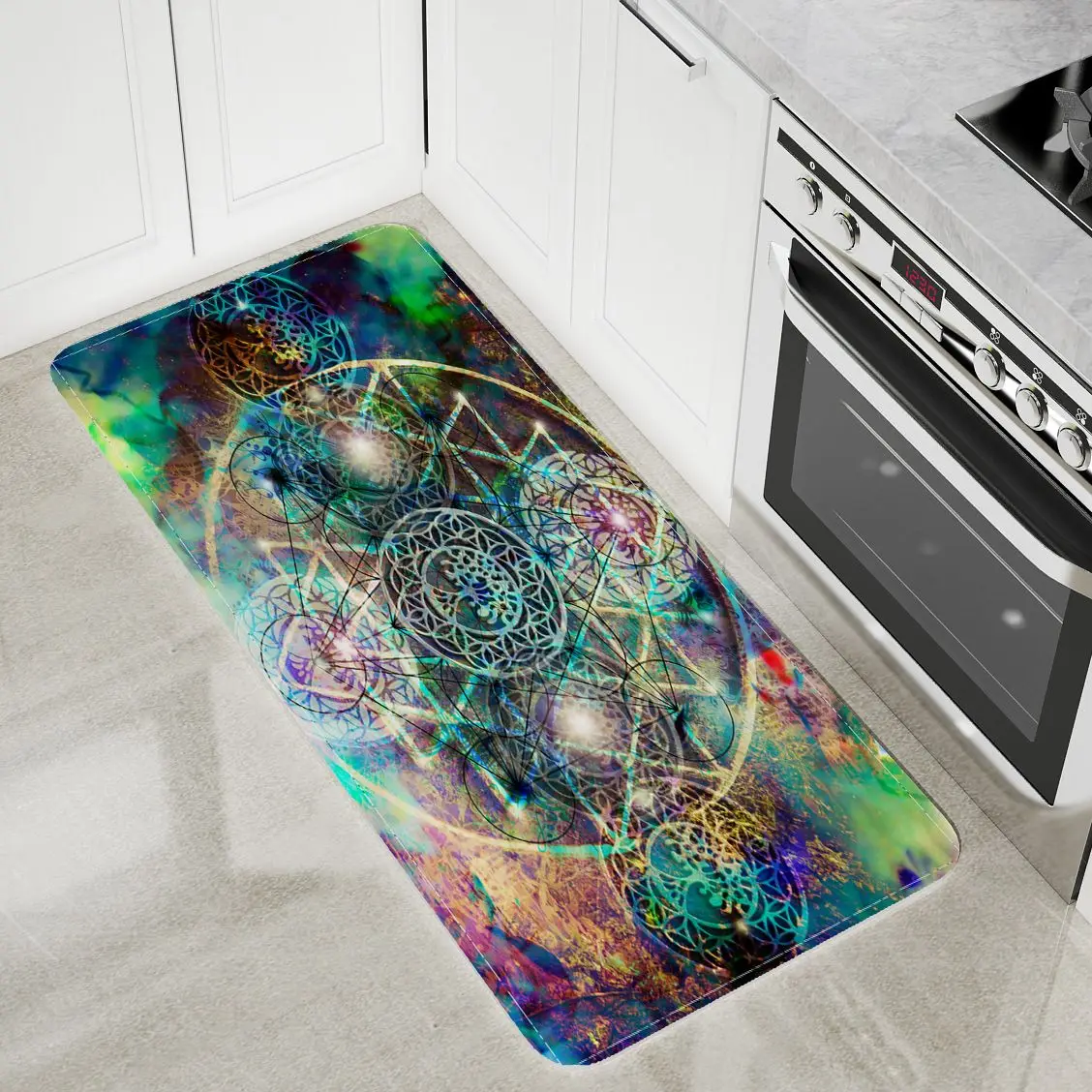 

Mandala 3D Floor Mat Kitchen Anti-Slip Home Rugs Bedroom Livingroom Decoration Bathroom Printed Kawaii Carpets Dream Catcher