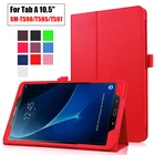 Тонкий чехол из искусственной кожи для Samsung galaxy Tab A 10,5 дюйма 2018 дюйма