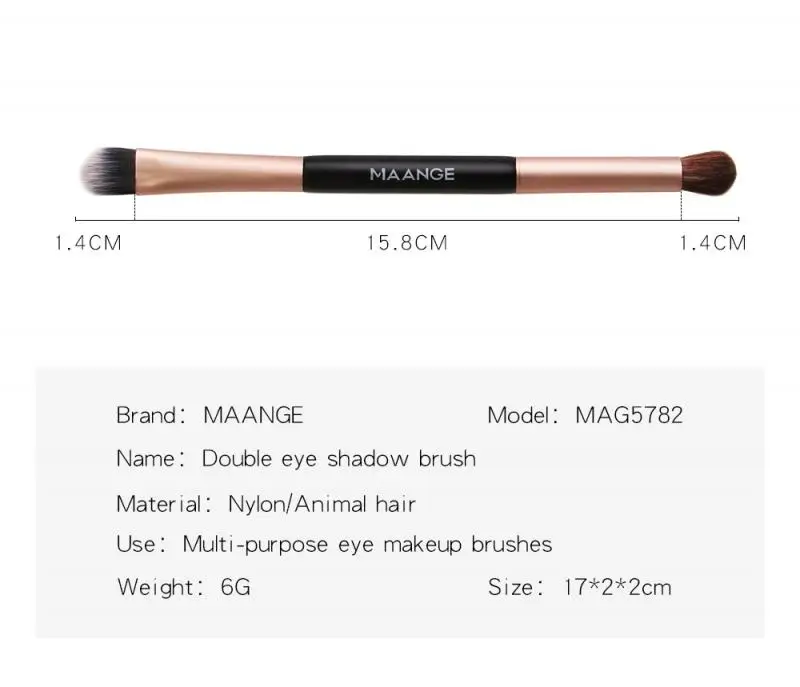 

1Pc Makeup Black Eyebrow Brush Eyeliner Eyeshadow Eye Brow Women Cosmetic Makeup Brush Eye Shadow Brush Beauty Tool TXTB1