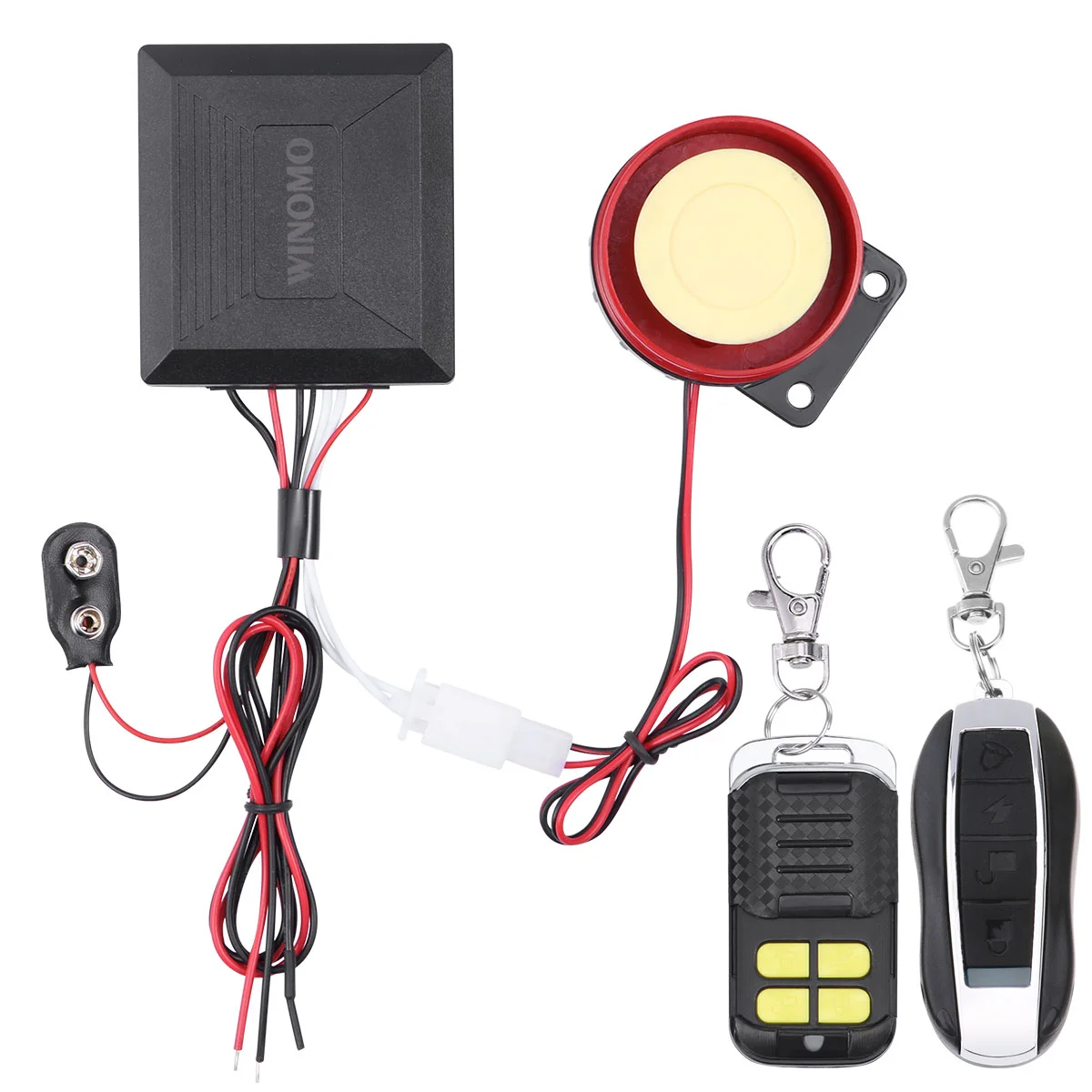 

WINOMO 12v Universal Motorcycle Motorbike Scooter Anti Theft Alarm System with Double
