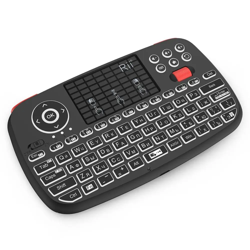Rii RT726(i4) мини Bluetooth клавиатура русская французская английская испанская 2 4 ГГц