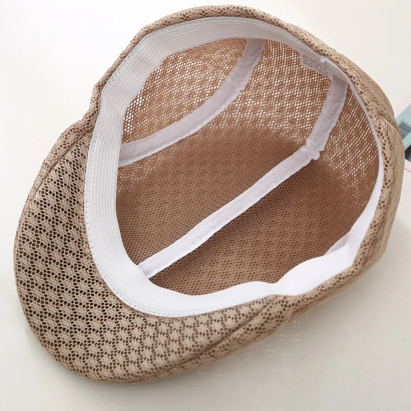 

Best Selling Summer Mesh Beret Hats Men Women Fashion Solid Cap Breathable Boina Sun Visors Bonnet Casquette Homme Gorros Mujer