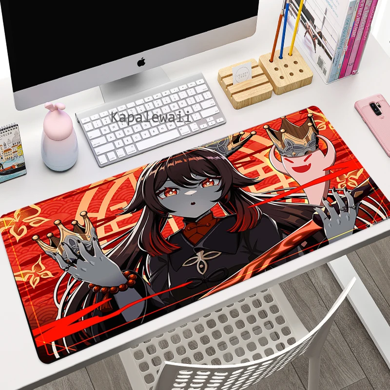 genshin impact mouse pad anime large gamer pc gaming accessories mousepad keyboard laptop computer speed mice mouse desk mat free global shipping