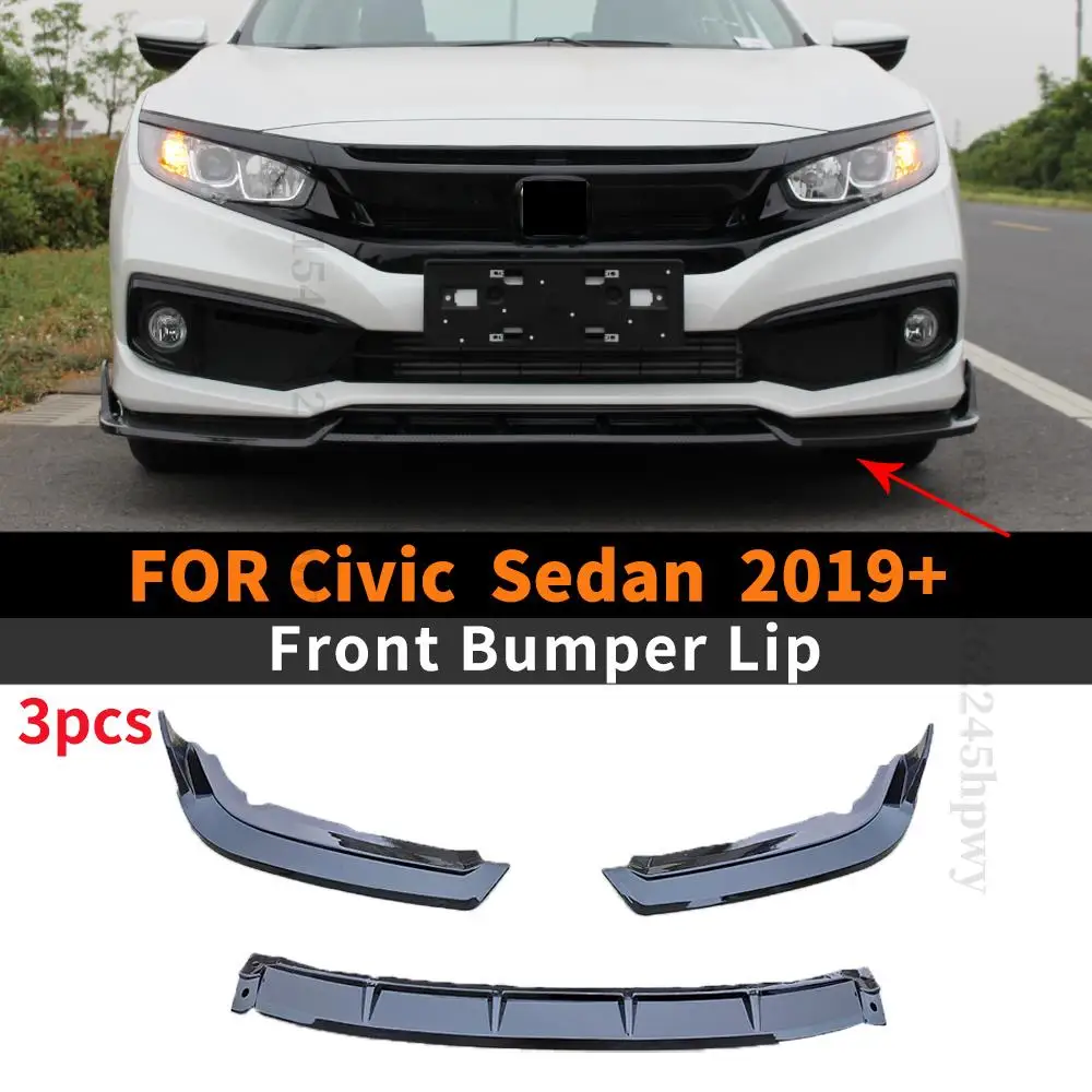 

Передний бампер, защита для подбородка, украшение, настройка внешней части, комплект кузова, диффузор, отделка для Honda Civic Sedan 2019 2020 2021 2019 +