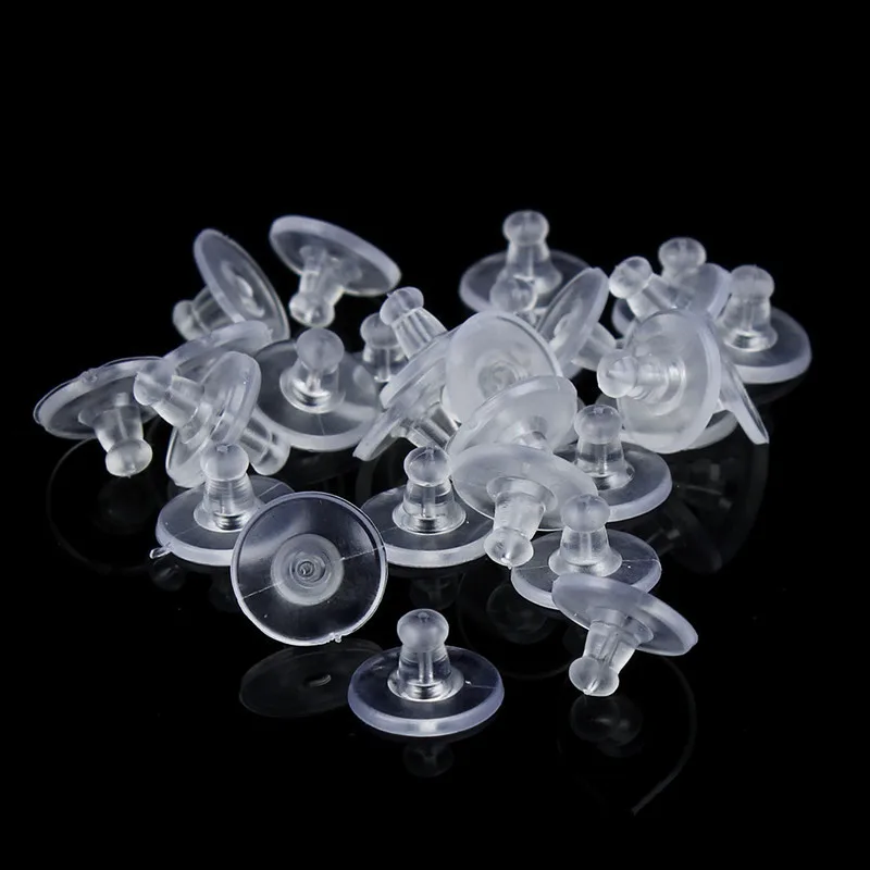 

DIY Handmade Jewelry Accessories Earplugs Ear Studs Earplug Flying Saucer Transparent Plastic Silicone Bullet jewellery