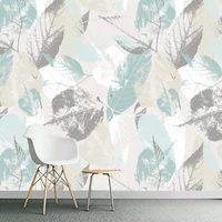 custom 3d photo wallpaper roll nordic modern leaves leaf petals 3d tv living room wall non woven waterproof wall covering mural