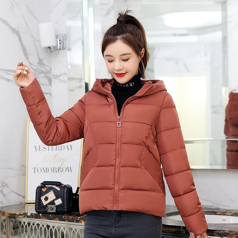 Теплая стеганая куртка зимние парки для женщин плотное пальто женские хлопковые