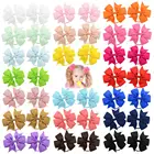 20 шт.лот, одноцветные яркие цвета, высокое качество, GrosgrainRibbon, эластичная лента для волос для детей, заколки для волос, веревка для волос, головные уборы, аксессуары для волос