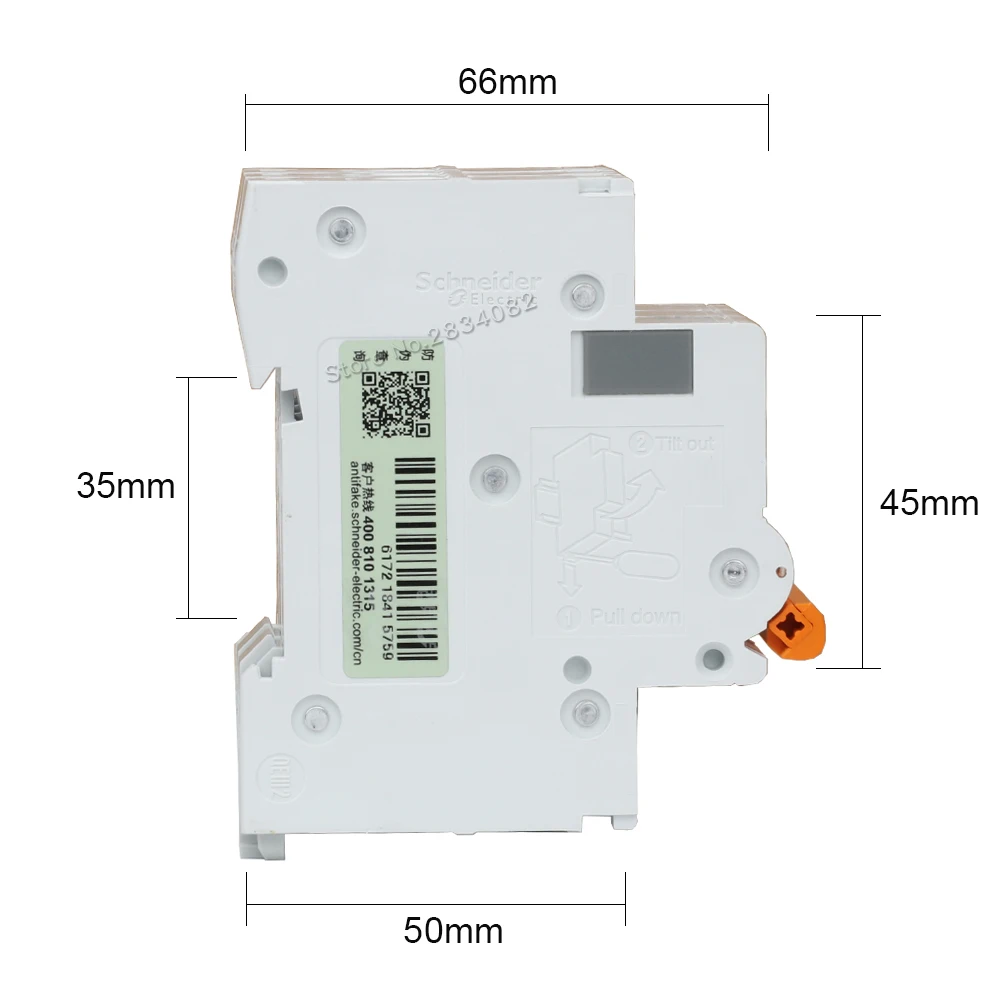 EA9AN C Тип C16 Мини автоматический воздушный выключатель 3P 50 Гц 35 мм Din Rail шунтирующая