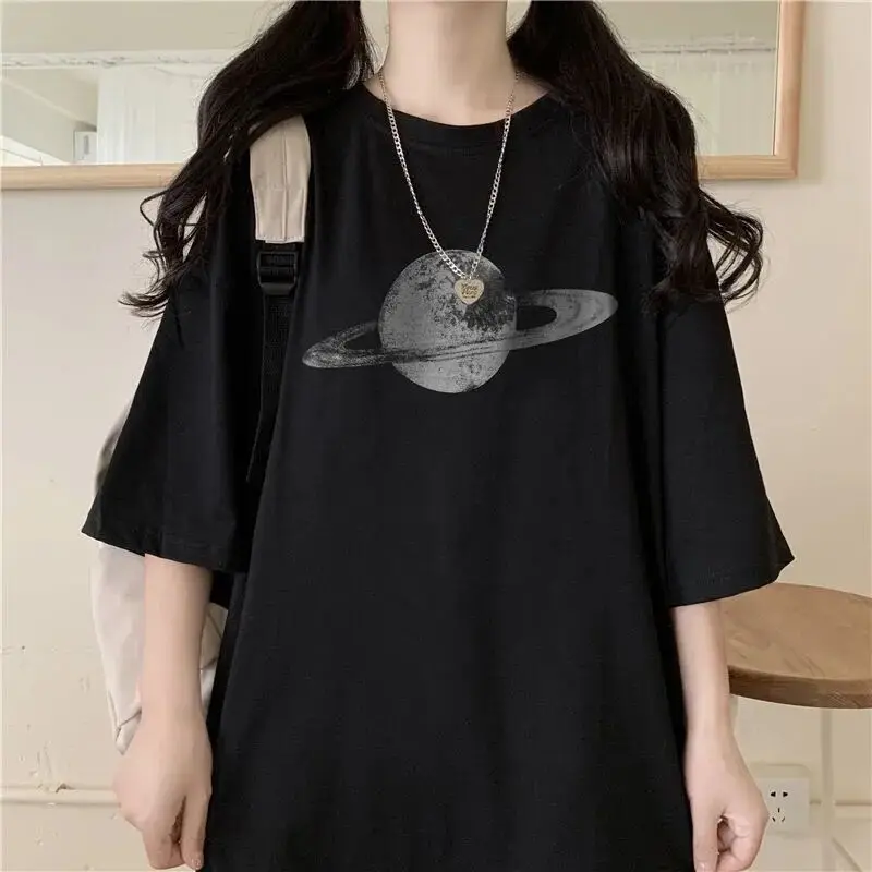 Новинка 2021 женская Свободная Повседневная футболка с коротким рукавом в стиле