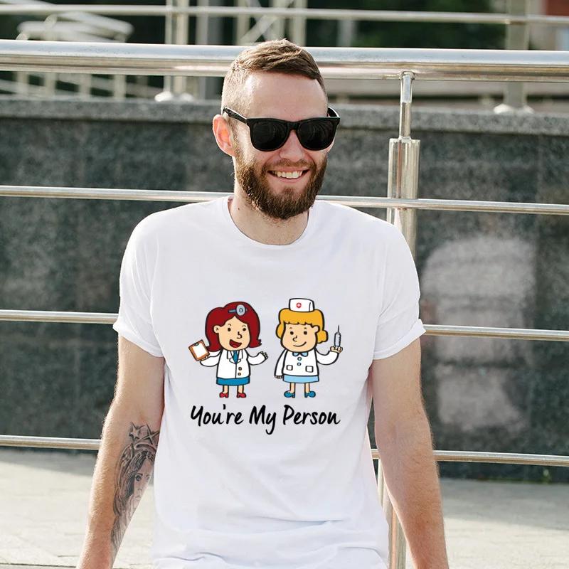 

New Year Day You Are My Person Adult Custom T-Shirt Simple Style Cheap T-Shirts Print Short Sleeve TShirts Drop Shipping