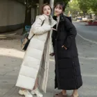 Женское зимнее пальто, зимняя модная женская утепленная куртка средней длины из пуха и хлопка, куртка, женская куртка