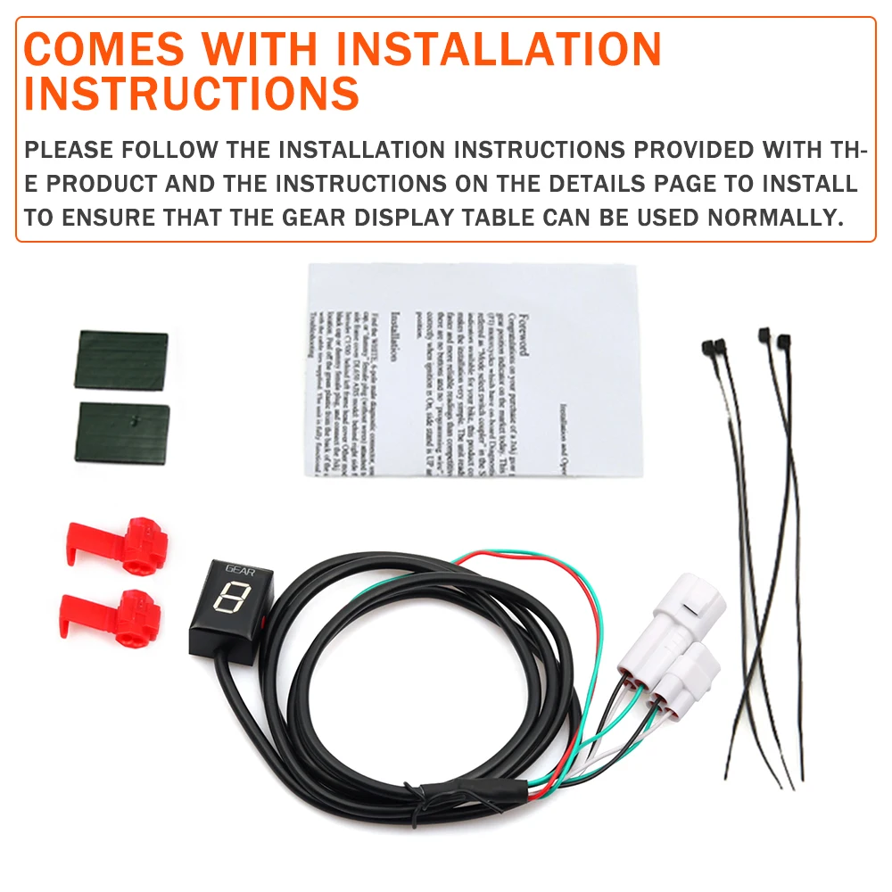 

Motorcycle Gear Display Indicator For YZF-R1 R6 XJR400 MT01 MT-03 Fz-16 FZ-6r Fzs1000 FZS Fjr1300 Xvs1300A WR250X Wr250r