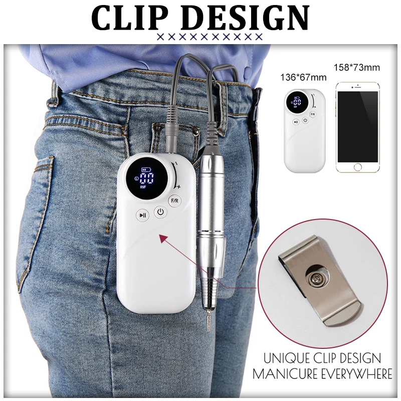 

Newest 35000RPM Electric Nail Drill Machine Electric Nail File LED Display Nail Tools Manicure Machine Nail Drill Bits Polisher