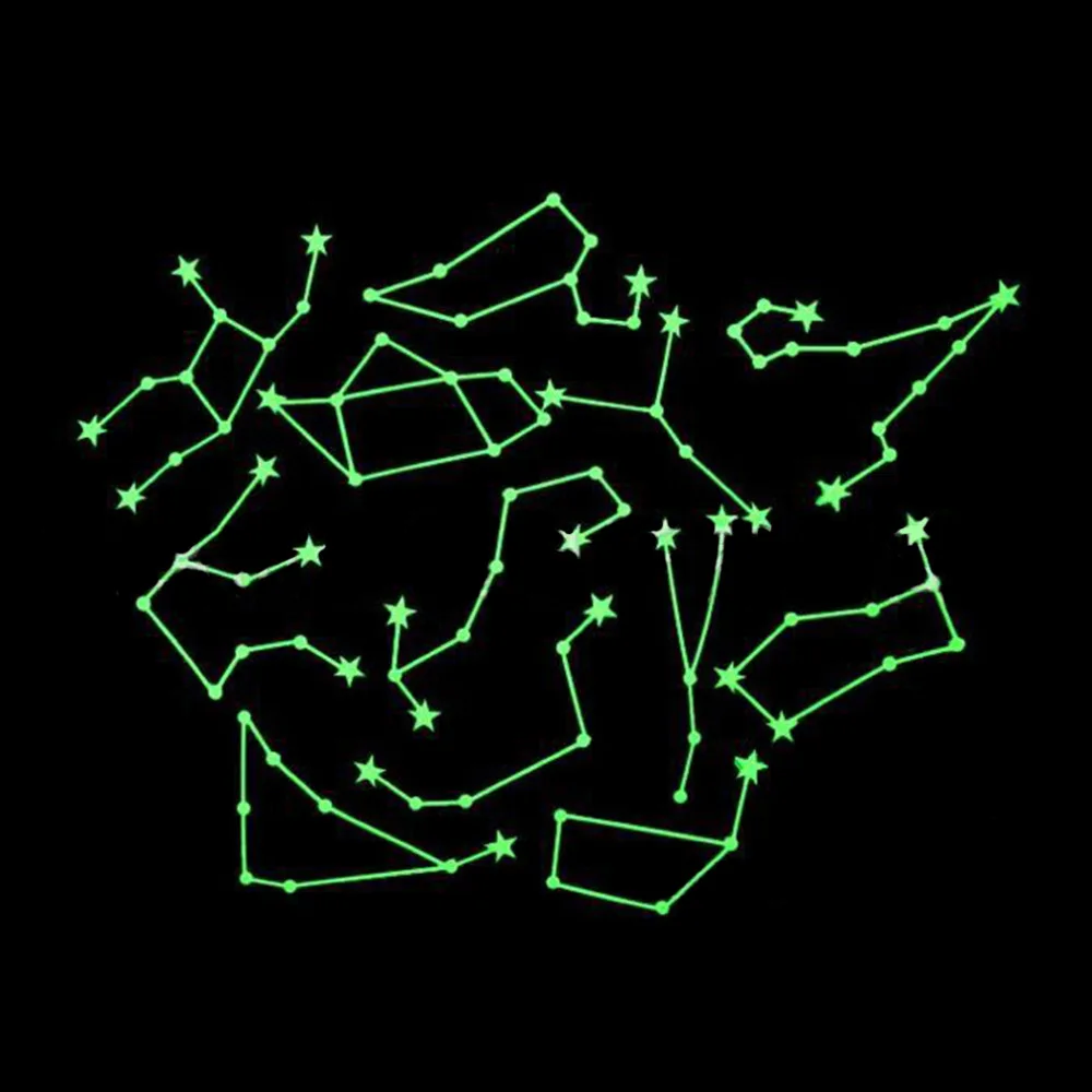 Горячие флуоресцентные наклейки Вселенная Планета Звезда светящиеся темные светящиеся настенные художественные наклейки для дома наклейки на потолок украшения