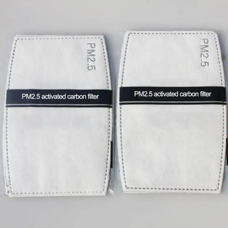 

10~50pc 5Layer Pm25 Premium Activated Carbon Filter Mask REPLACEABLE FILTERS Mouth Mask Face Mouth Muffle Activated Carbon
