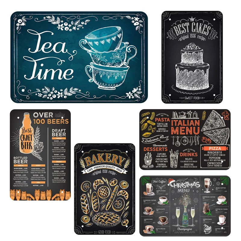 Винтажная металлическая картина стене плакат пластинка знак доска для рисования