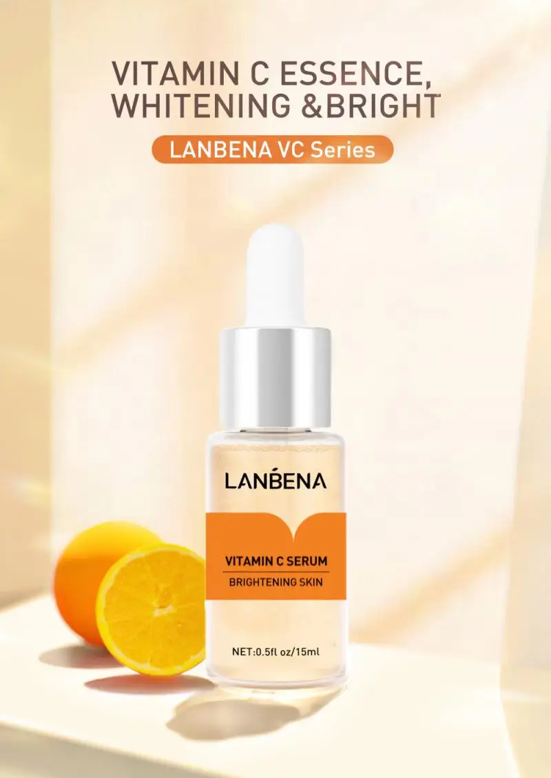 LANBENA Vitamin C Facial Toner Moisturizing Whitening Face Serum Tender Bright Fading Dark Spots Firming Skin Bioaqua VC Essence