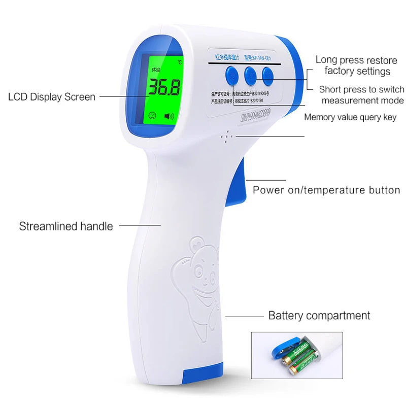 Цифровой инфракрасный термометр профессиональный Бесконтактный температурный