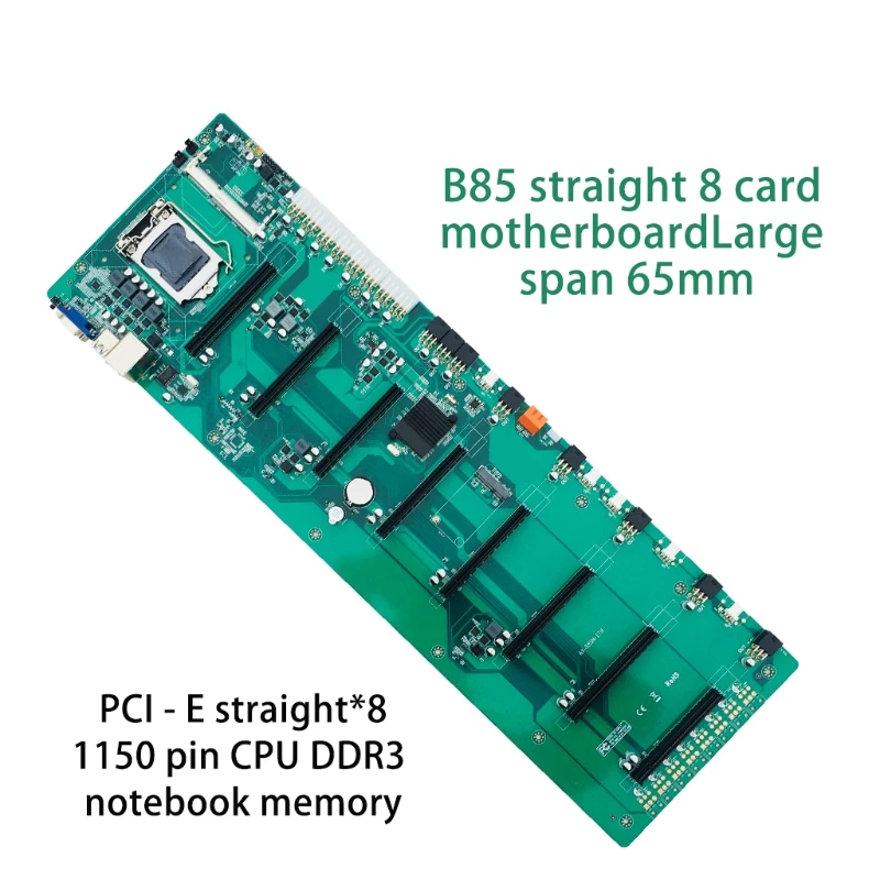 Kaufen Neue Bergbau B85-BTC 8PCI-E Desktop Motherboard B85 Gerade 8 Karte LGA 1150 DDR3 SATA3 USB 3,0 BTC Desktop Motherboard