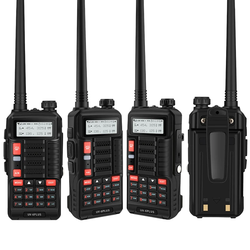 Рация дальнего действия Baofeng UV 6 PLUS перезаряжаемая мощность 7 Вт двухдиапазонный