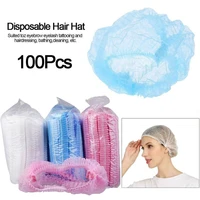 100pcs disposable non woven hair caps sterile security protection hat workplace safety supplies hair nets