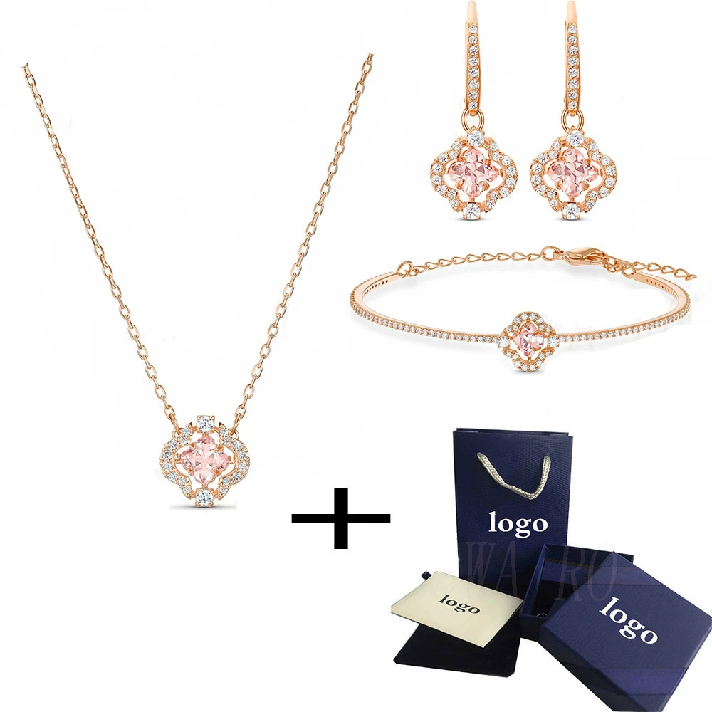 2020 Новый нежный розовый клевер Ювелирные изделия Лучший подарок на день Рождения