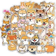 10/30/50 PCS Cute Dog Shiba Inu Doodle Stickers For Luggage Bicycle Skateboard Guitar Phone Suitcase Toy Motorcycle Helmet Toy