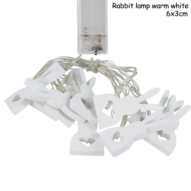 rabbit LED lights Cyuan Happy Easter декоративные временные тату наклейки пасхальные вечерние сувениры для детей пасхальные Стикеры с яйцом счастливые пасхальные принадлежности - Цвет: rabbit LED lights