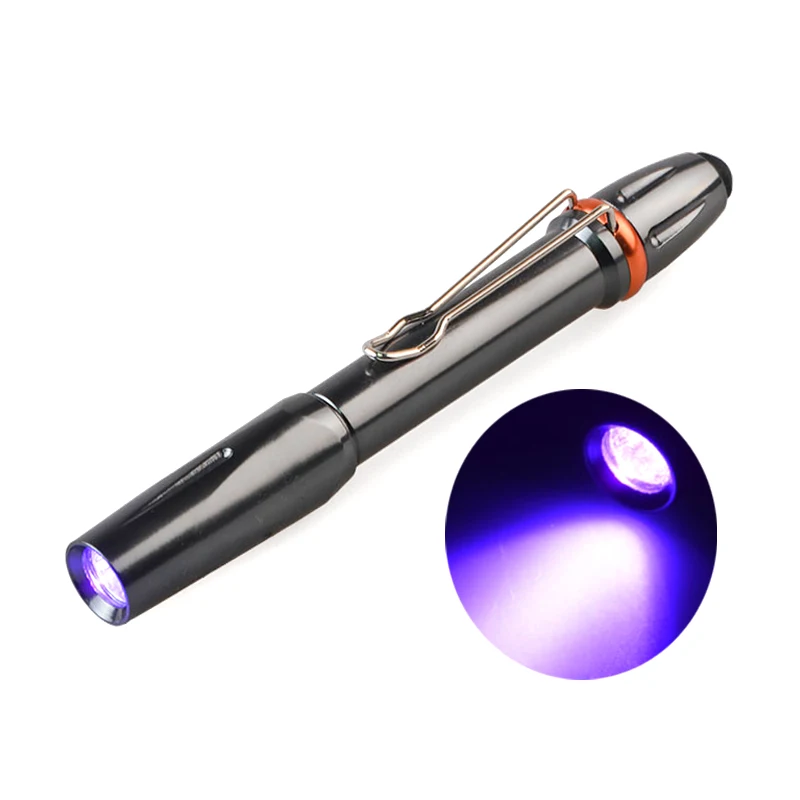 TMWT карманный зажим фонарик Сильный ультрафиолетовый свет 395nm 365nm uv Led пера факел для клея отверждения деньги детектор
