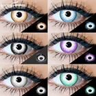 Цветные контактные линзы EYESHARE для глаз 1 пара Аниме Косплей цветные линзы ed синие Черные линзы для Хэллоуина контактные линзы Красота Макияж