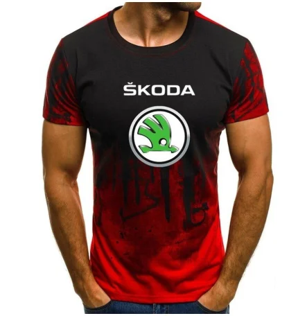 

2020 Brand printing for Skoda logo 100% T shirt Summer men short sleeve T shirt Size S-XXXL H5