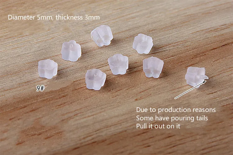 Прозрачные пластиковые беруши аксессуары для сережек серьги кнопки ушей кожаные